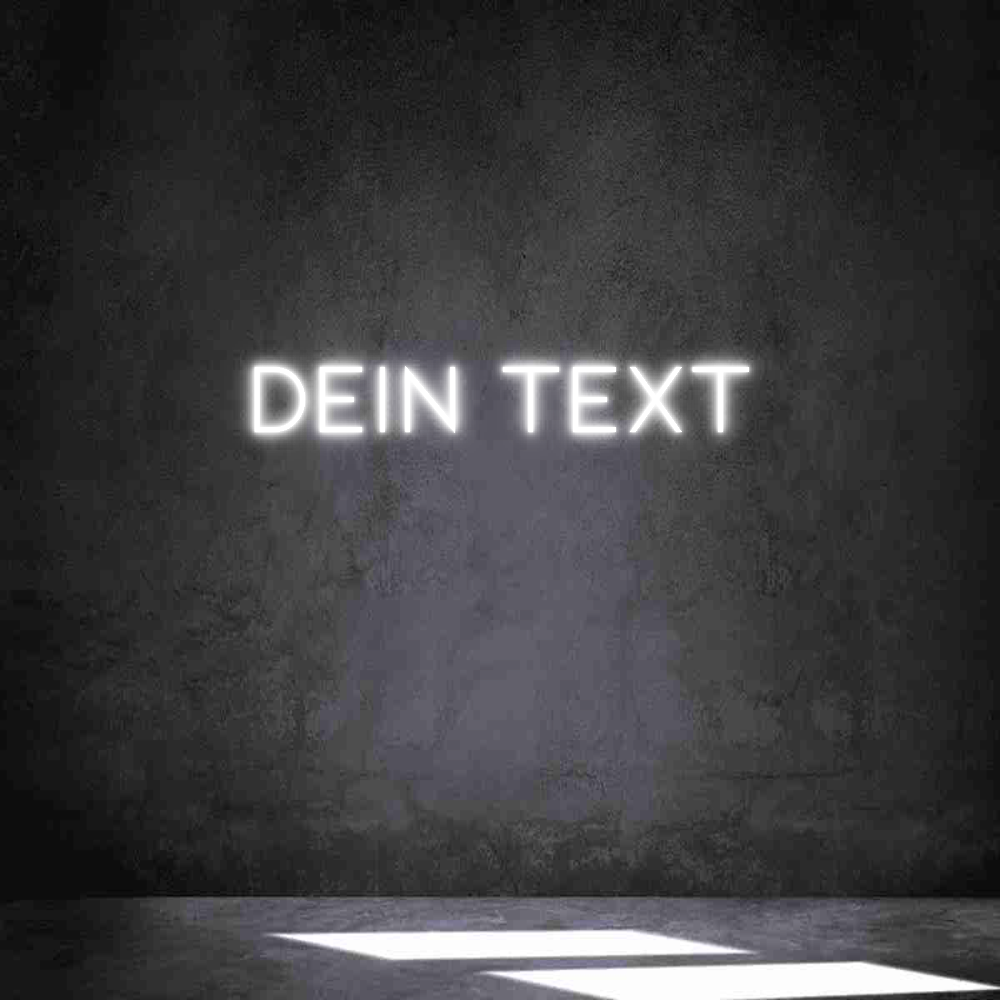 Individuelles Neon: Dein Text