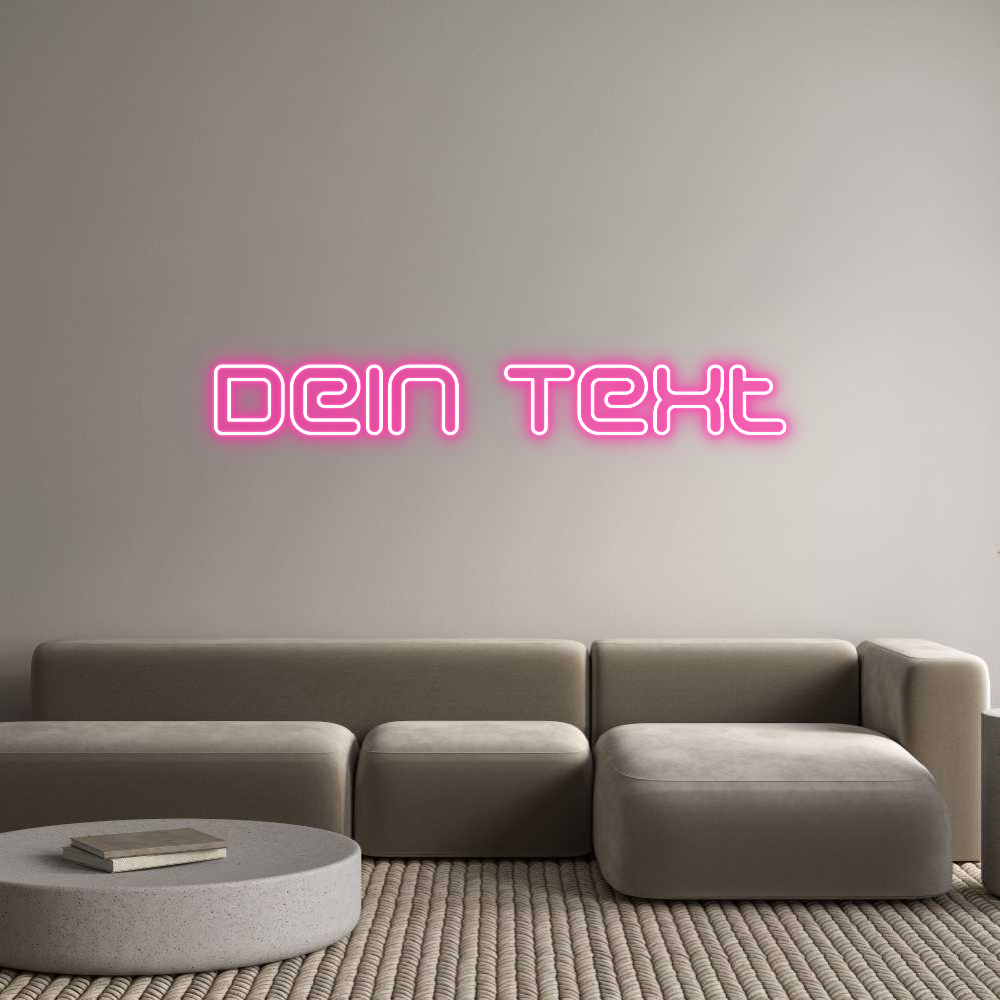 Individuelles Neon: Dein Text
