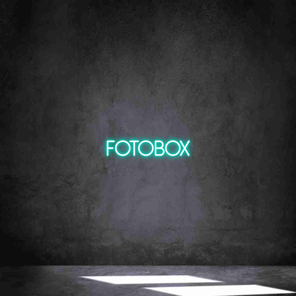 Individuelles Neon: Fotobox