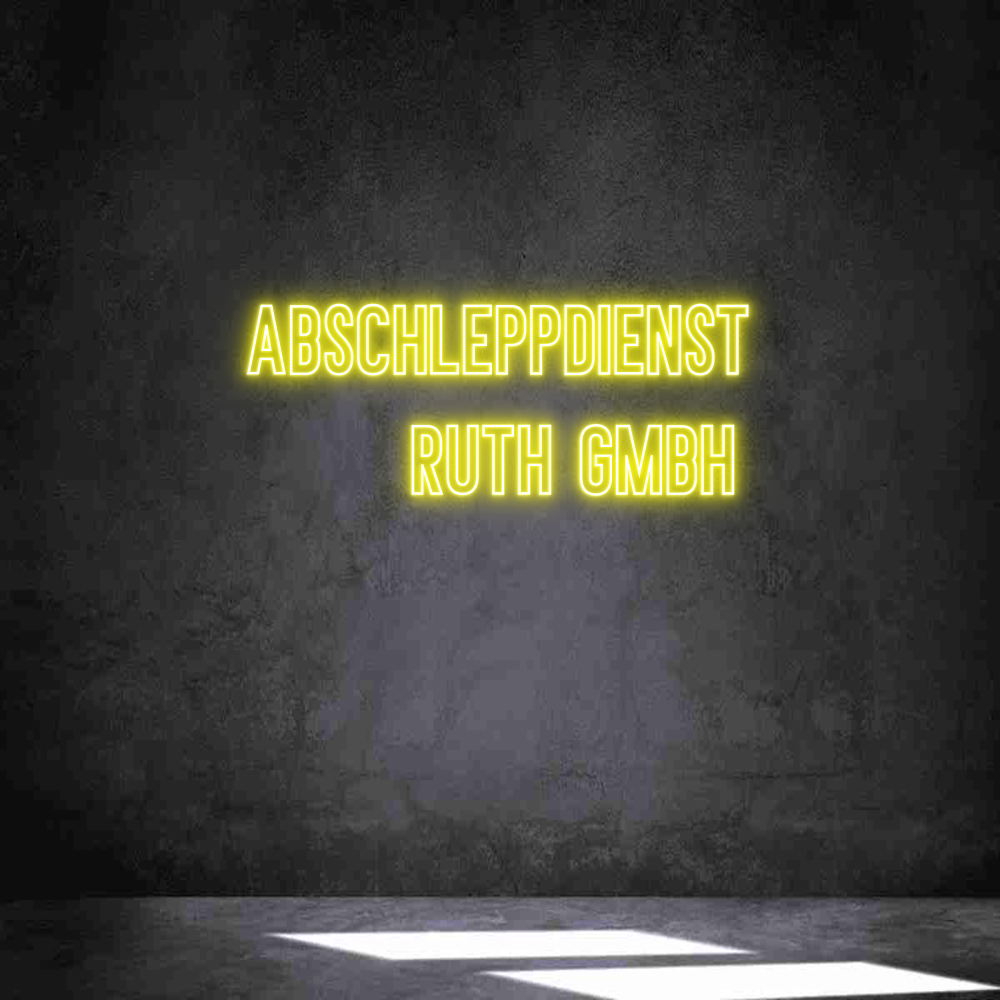 Individuelles Neon: ABSCHLEPPDIEN...