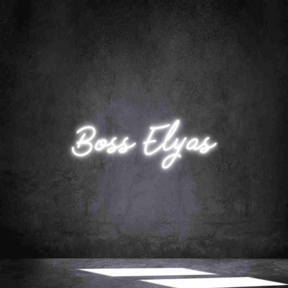 Individuelles Neon: Boss Elyas