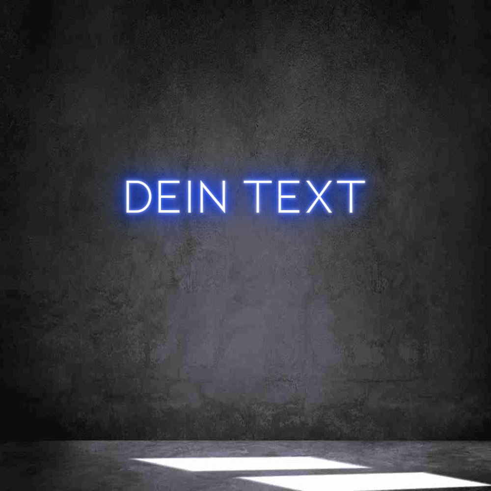 Individuelles Neon: Dein Text