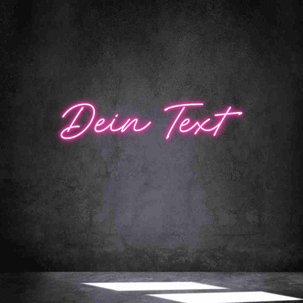 Individuelles Neon: Dein Text