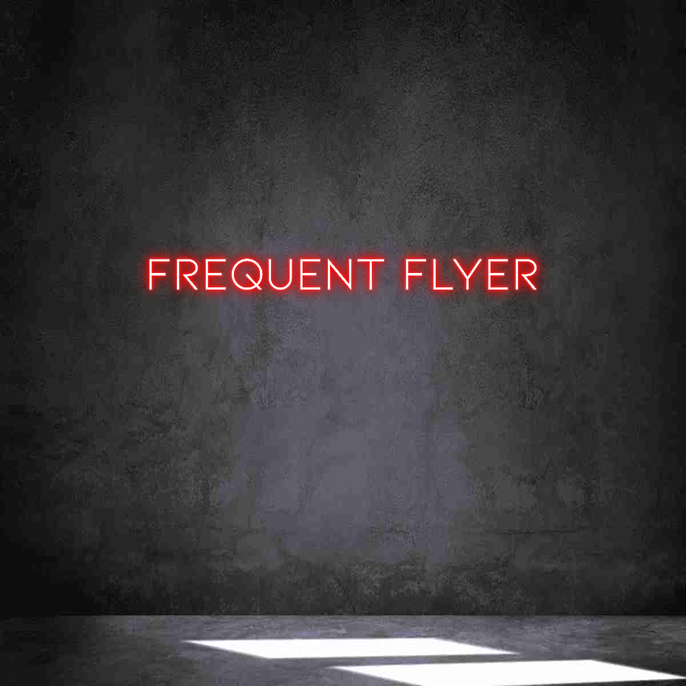Individuelles Neon: Frequent Flyer