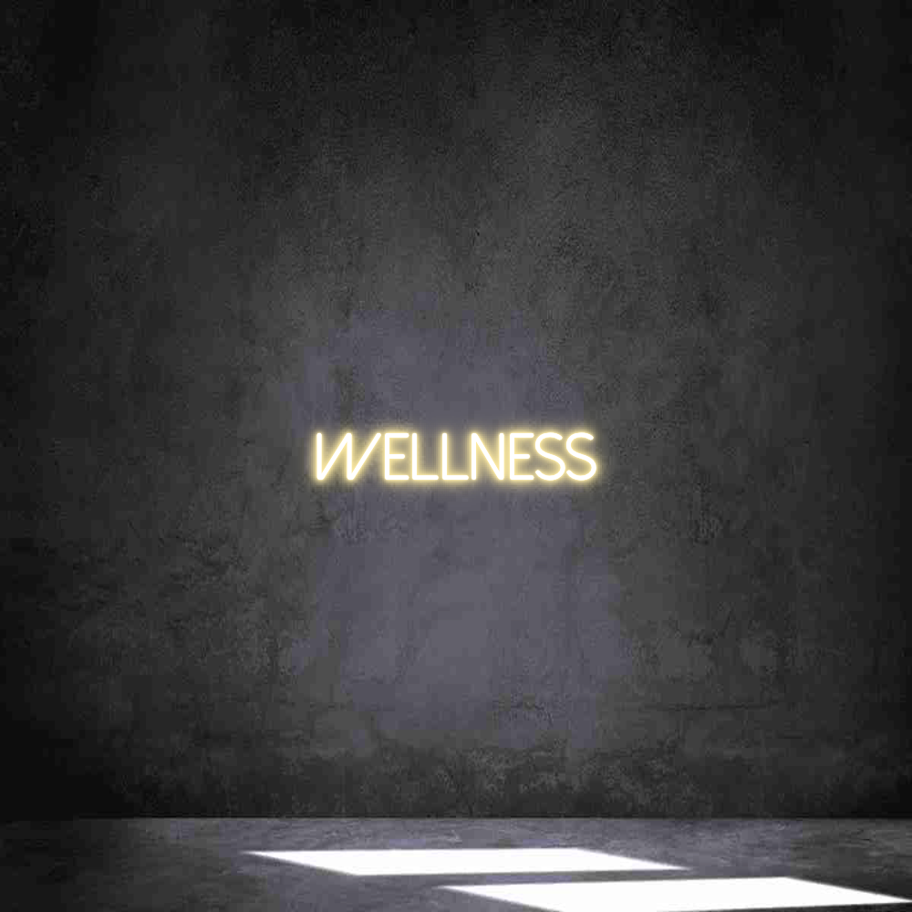 Individuelles Neon: WELLNESS