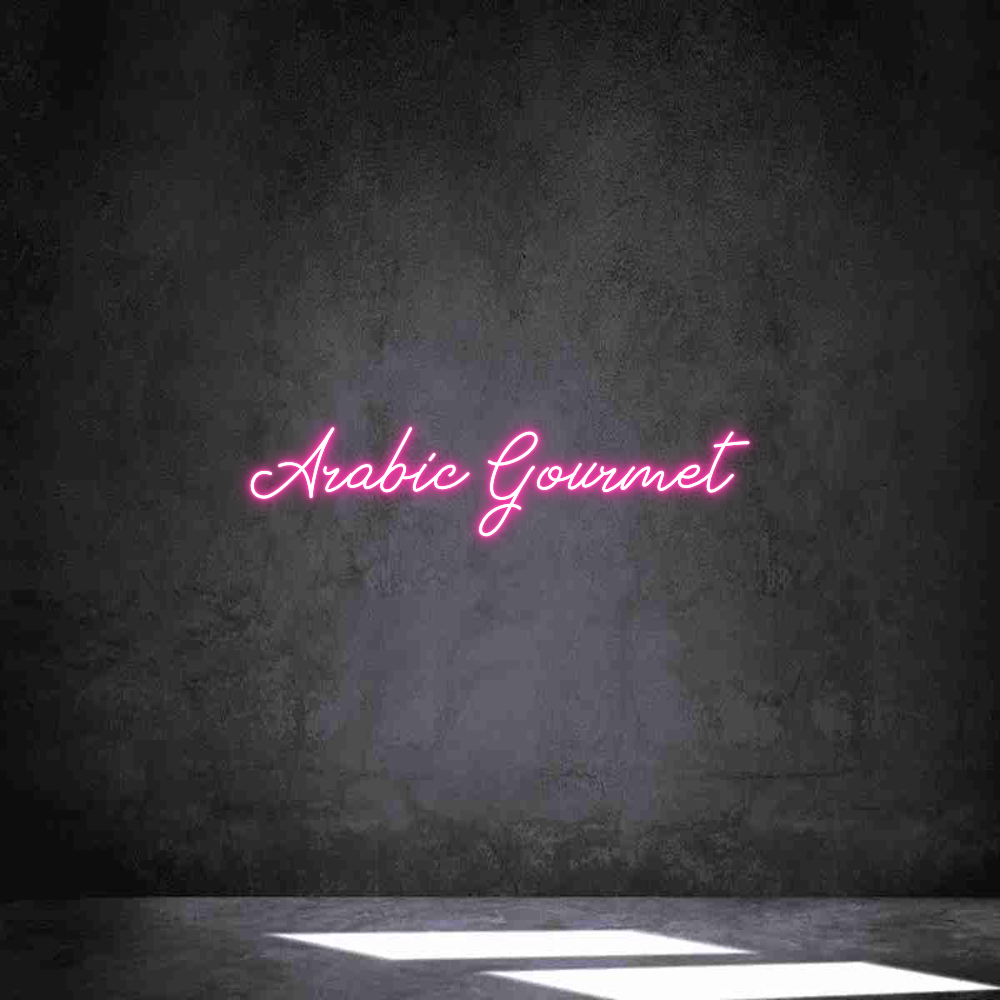 Individuelles Neon: Arabic Gourmet