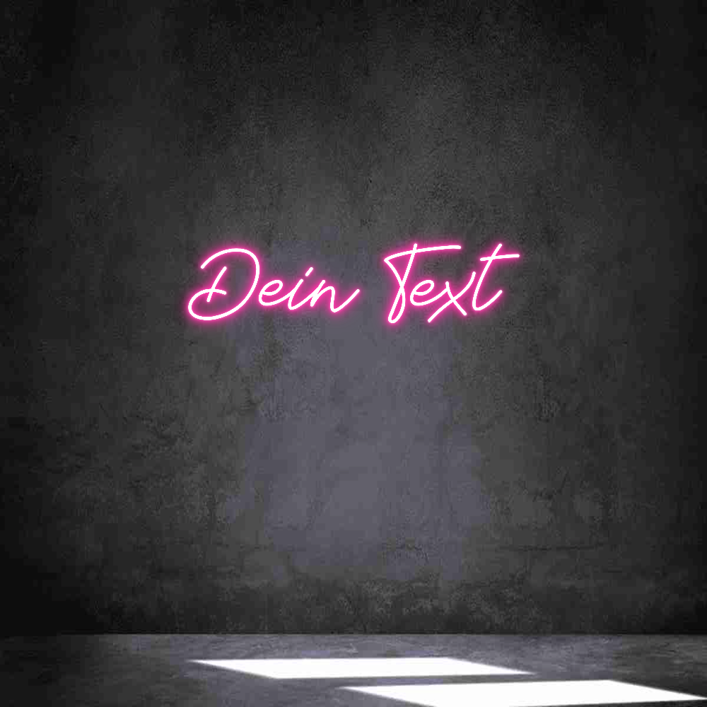 Individuelles Neon: Dein Text