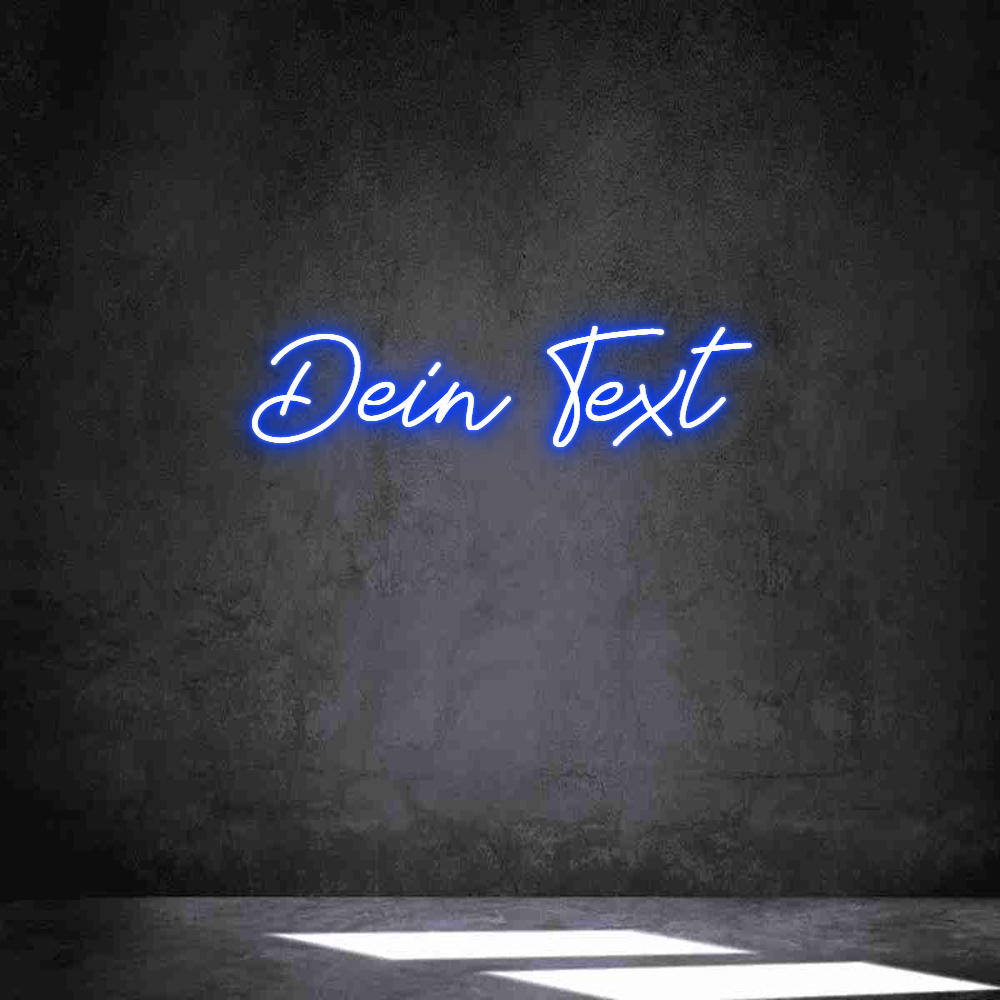 Individuelles Neon: Dein Text