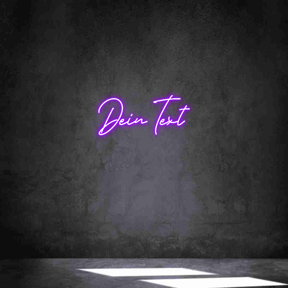Individuelles Neon: Dein Text