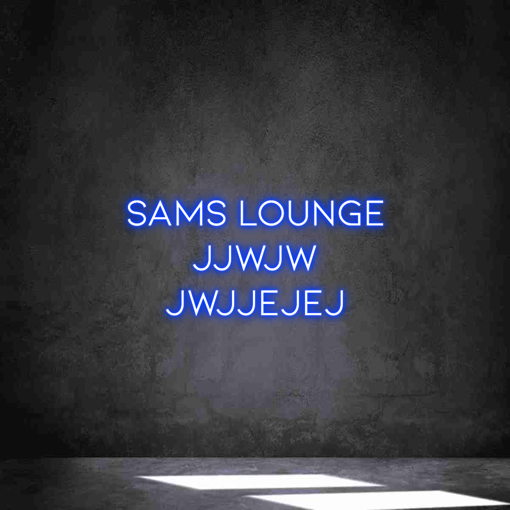 Individuelles Neon:
sams lounge...