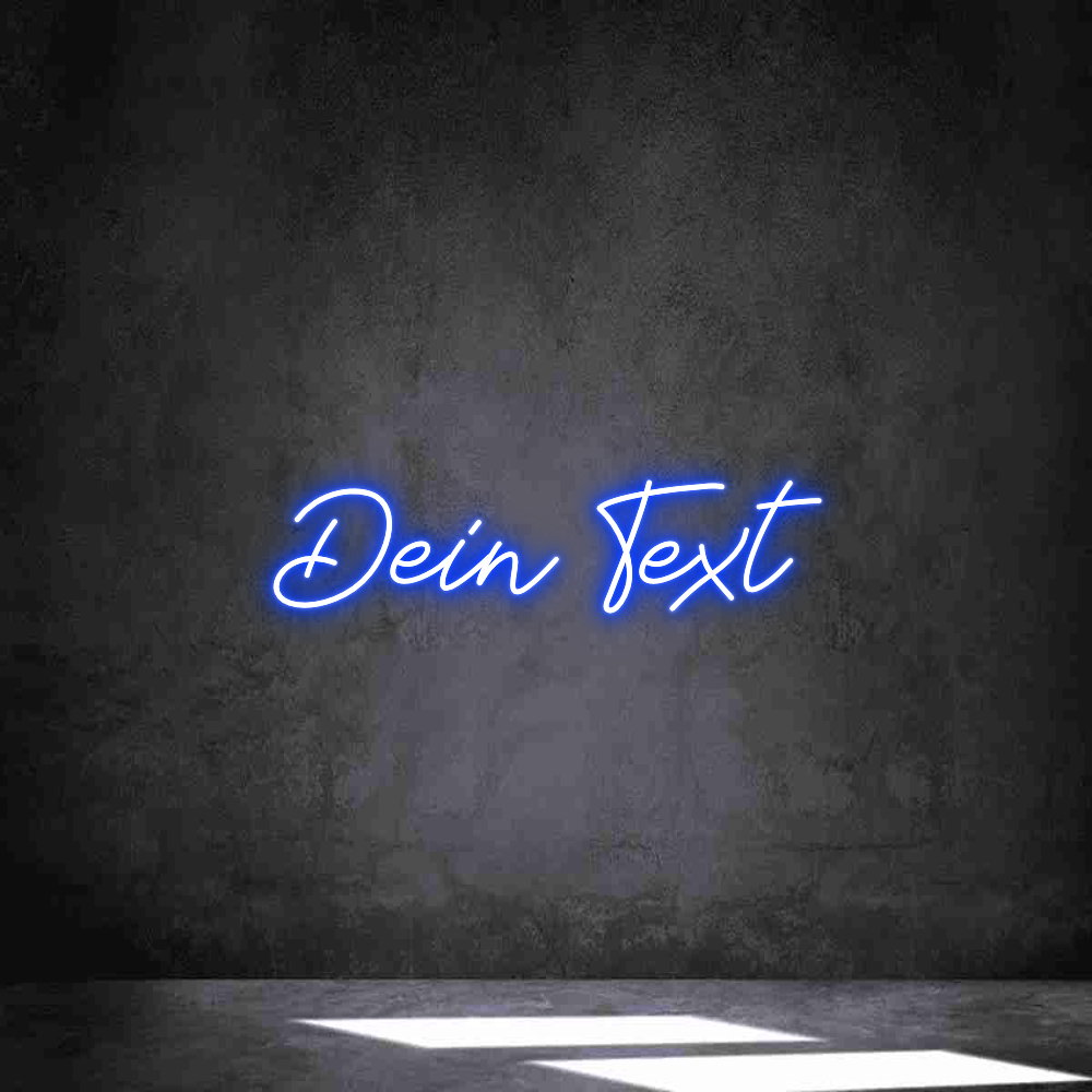 Individuelles Neon: Dein Text