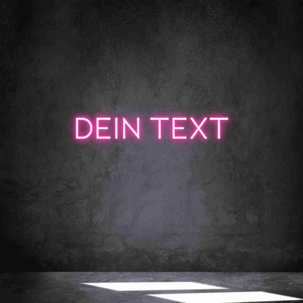 Individuelles Neon: Dein Text