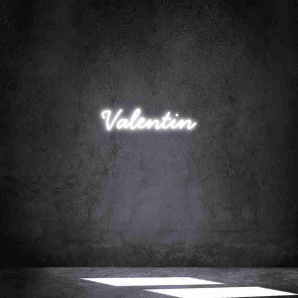 Individuelles Neon: Valentin