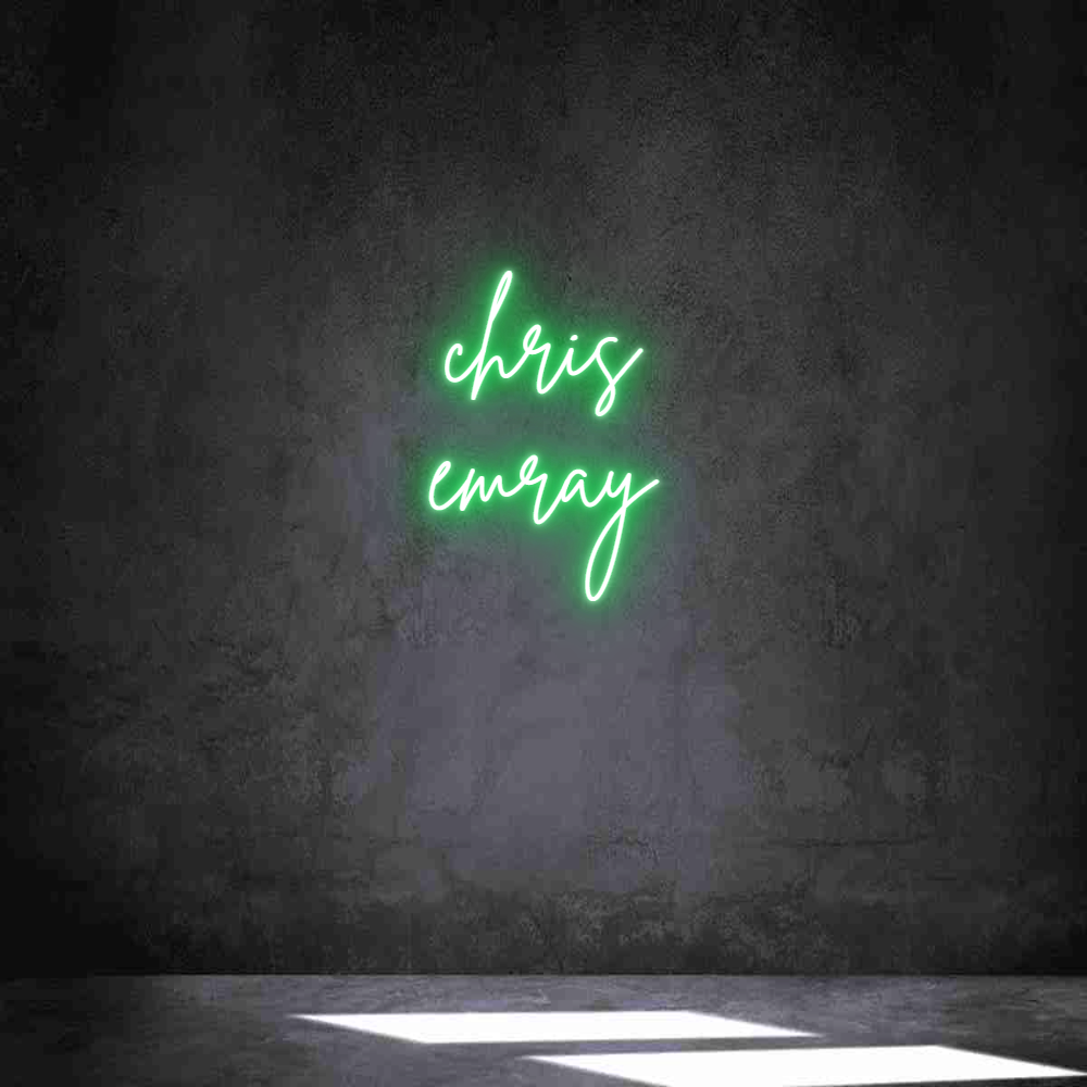 Individuelles Neon: chris
emray