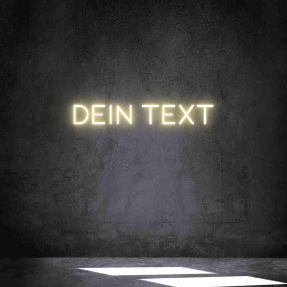 Individuelles Neon: Dein Text