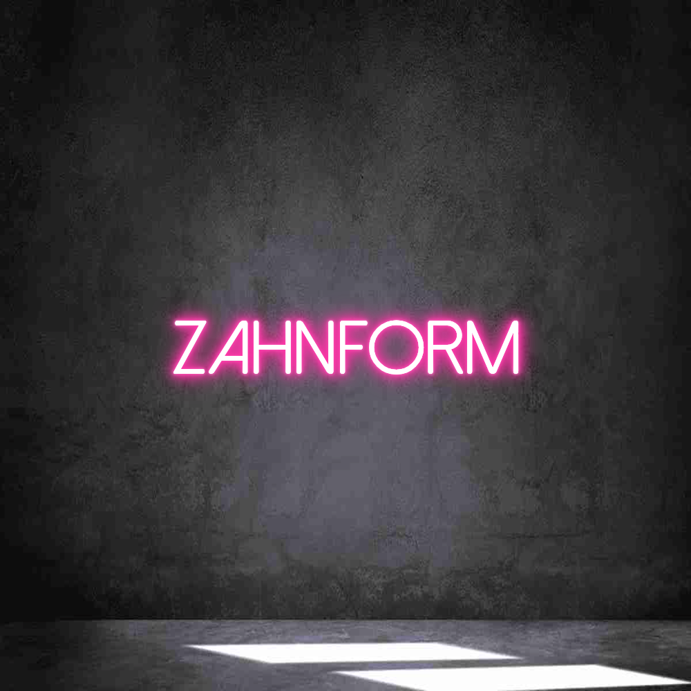 Individuelles Neon: Zahnform