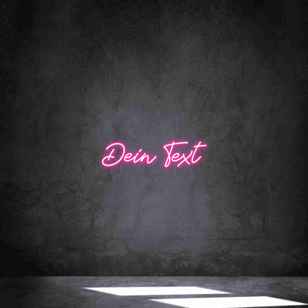 Individuelles Neon: Dein Text