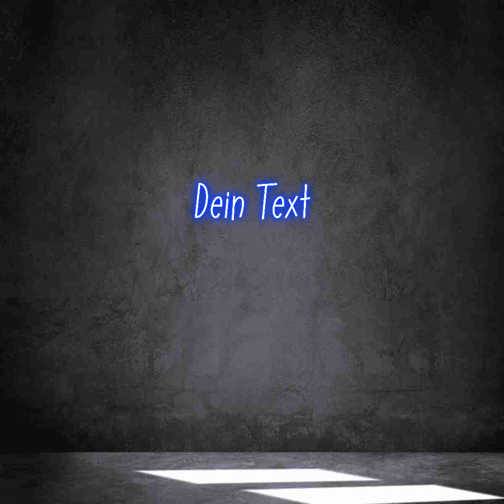 Individuelles Neon: Dein Text
