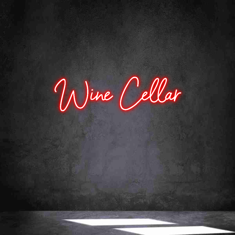 Individuelles Neon: Wine Cellar