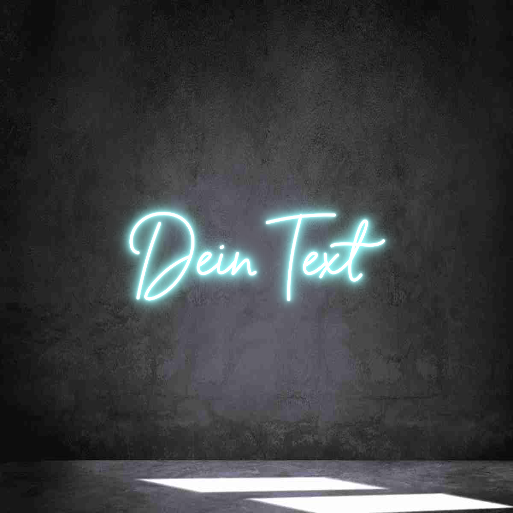 Individuelles Neon: Dein Text