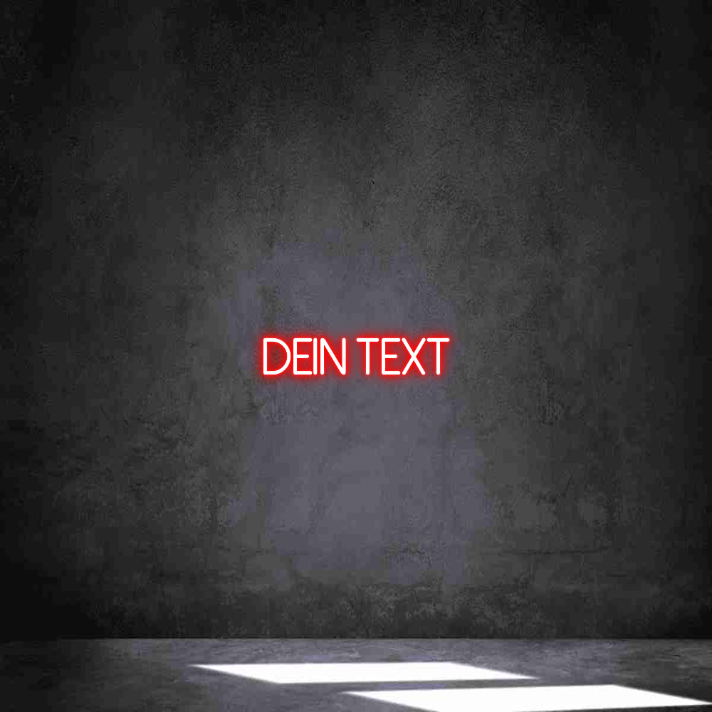 Individuelles Neon: Dein Text