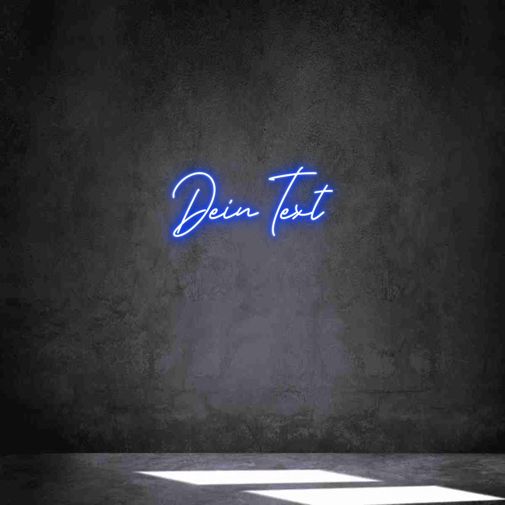 Individuelles Neon: Dein Text