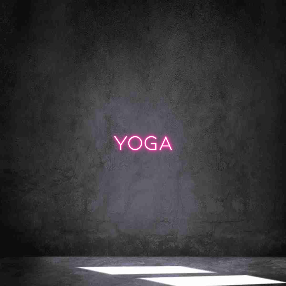 Individuelles Neon: YOGA