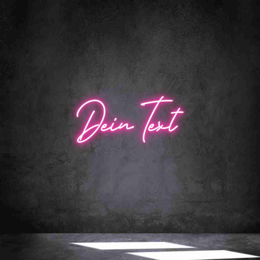 Individuelles Neon: Dein Text