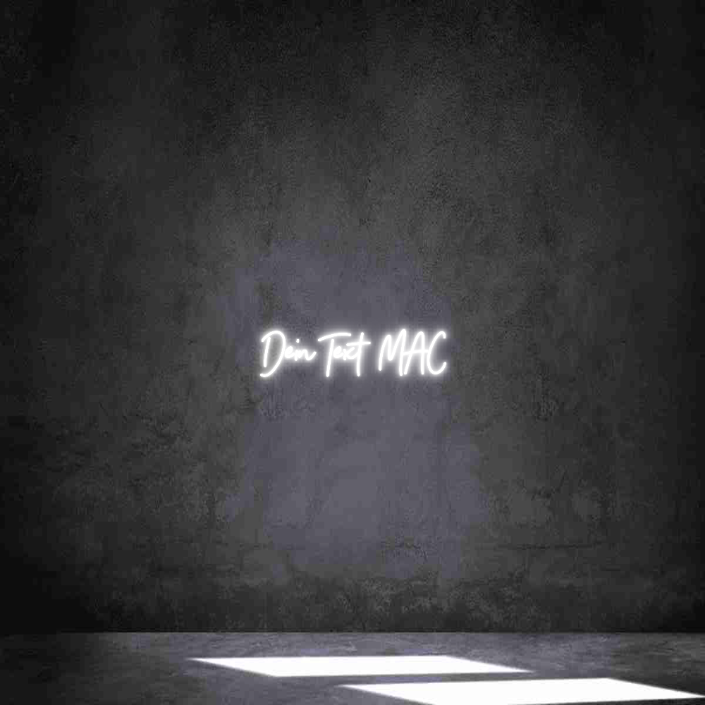 Individuelles Neon: Dein Text MAC