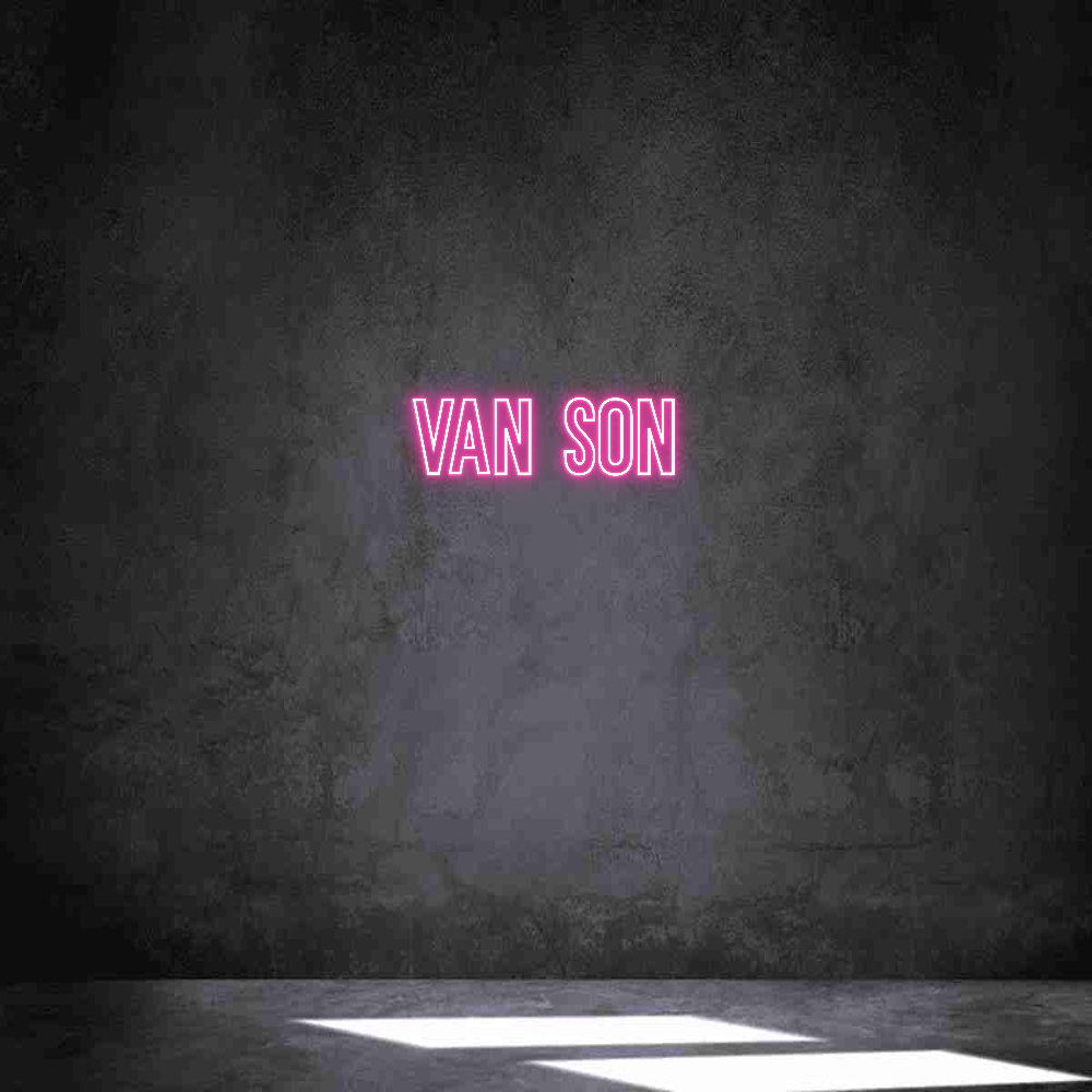 Individuelles Neon: Van Son