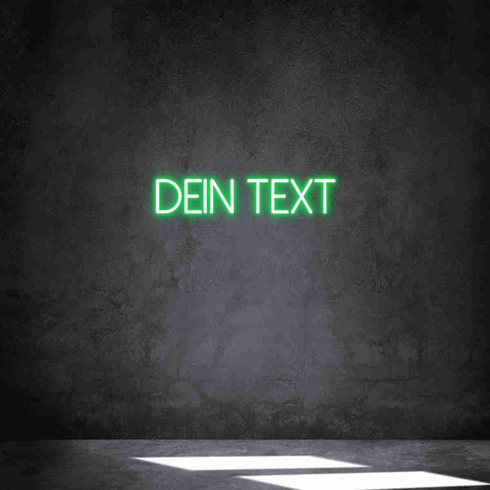 Individuelles Neon: Dein Text