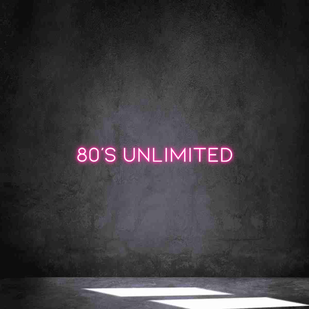 Individuelles Neon: 80's UNLIMITED