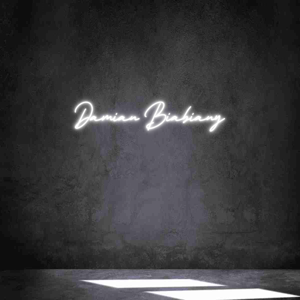 Individuelles Neon: Damian Biabiany