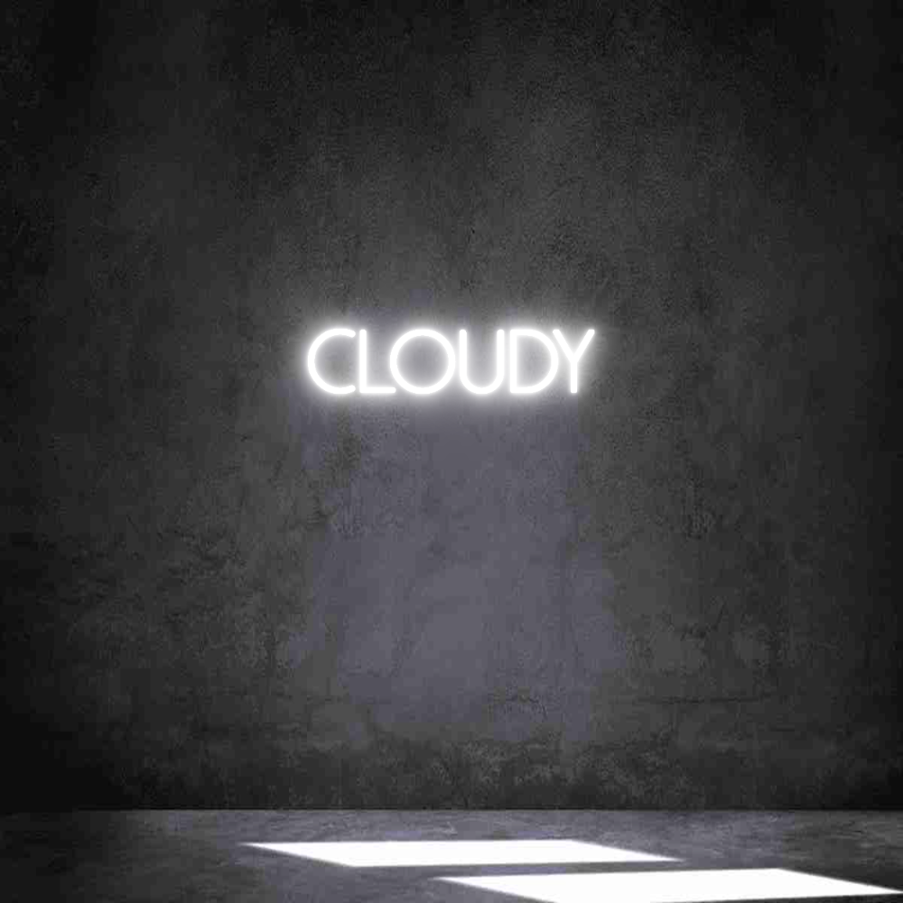 Individuelles Neon: Cloudy