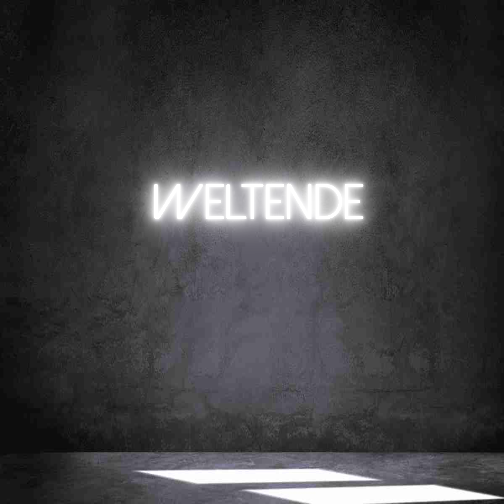 Individuelles Neon: weltende