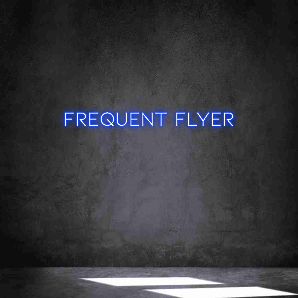Individuelles Neon: Frequent Flyer