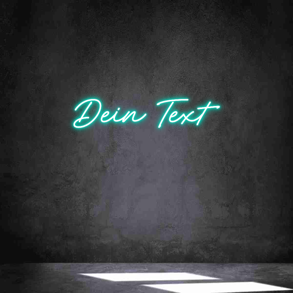 Individuelles Neon: Dein Text