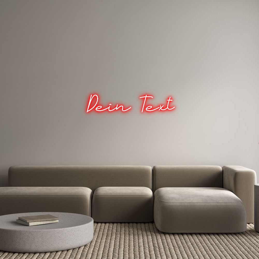 Individuelles Neon: Dein Text