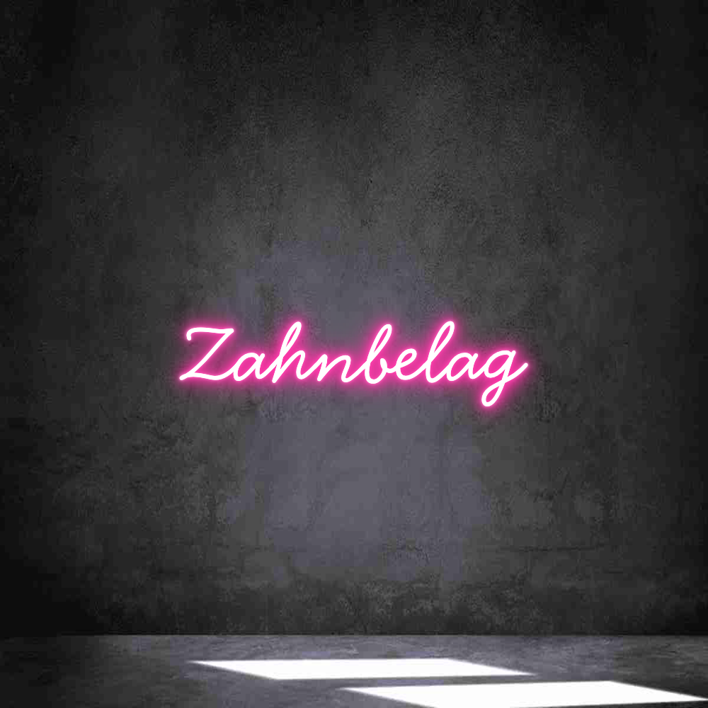 Individuelles Neon: Zahnbelag