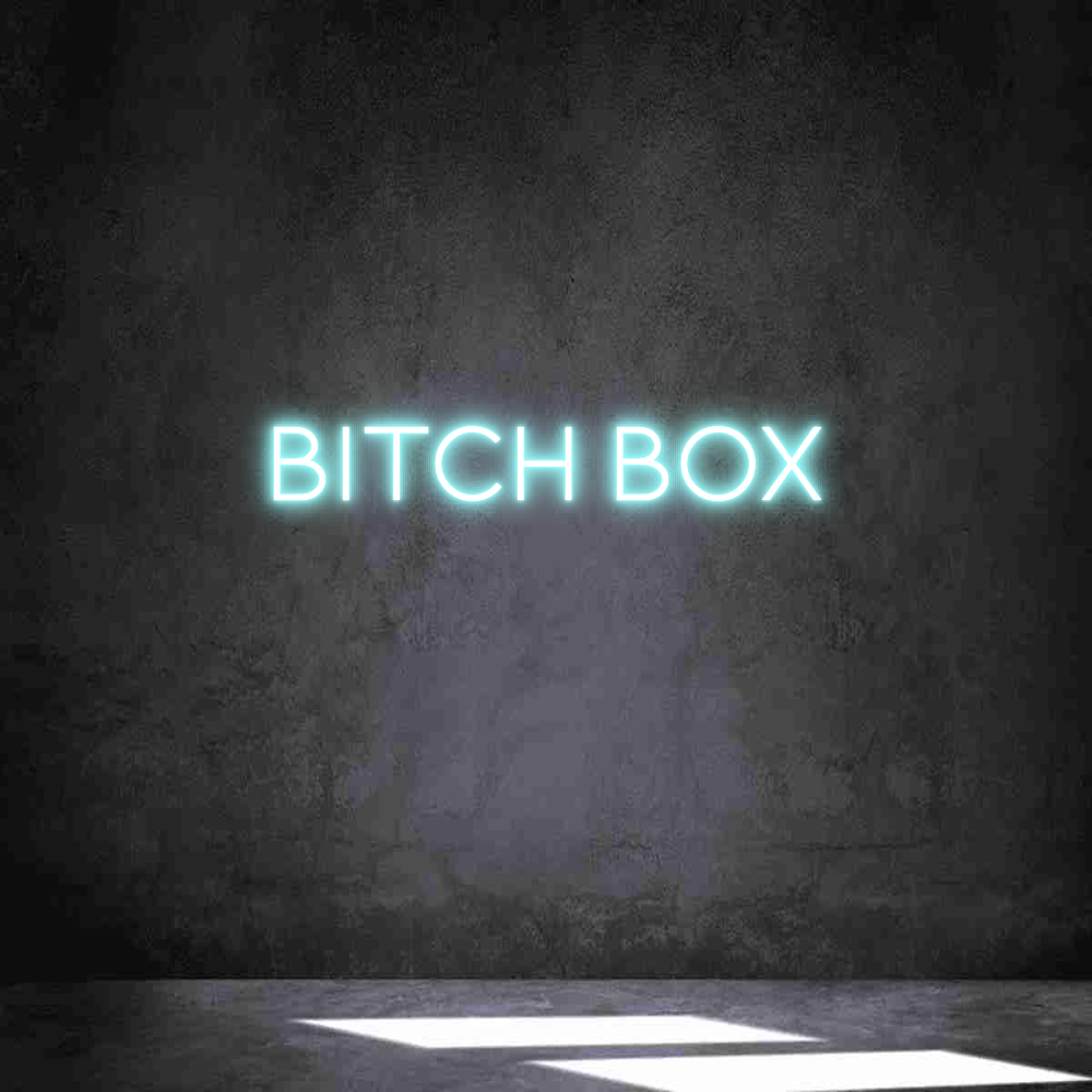 Individuelles Neon: BITCH BOX