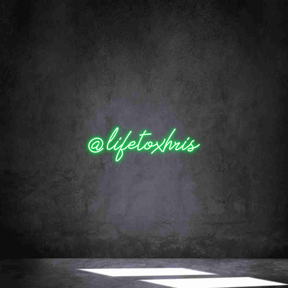 Individuelles Neon: @lifetoxhris
