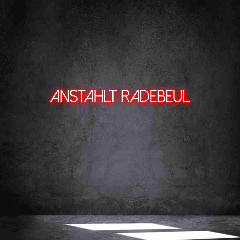 Individuelles Neon: Anstahlt Rade...