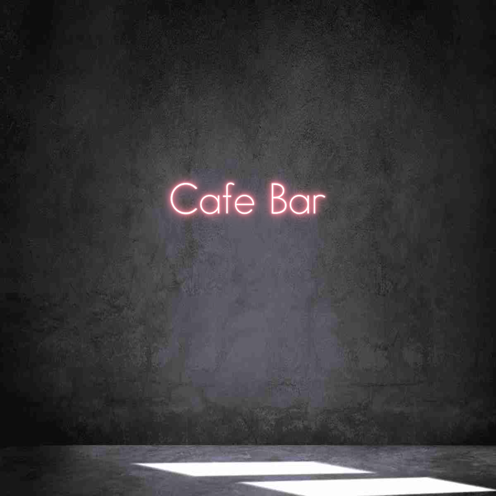 Individuelles Neon: Cafe Bar