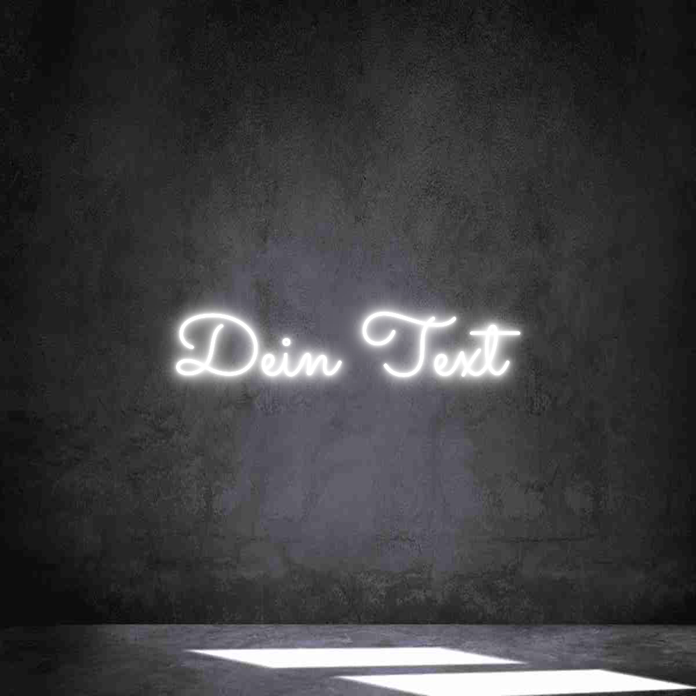 Individuelles Neon: Dein Text