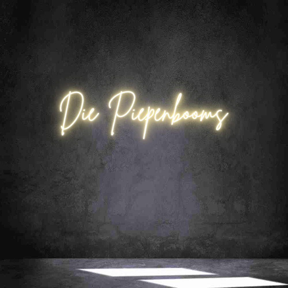 Individuelles Neon: Die Piepenbooms