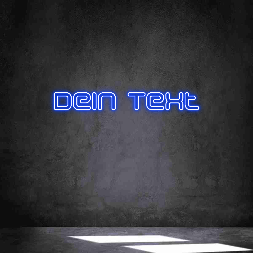 Individuelles Neon: Dein Text