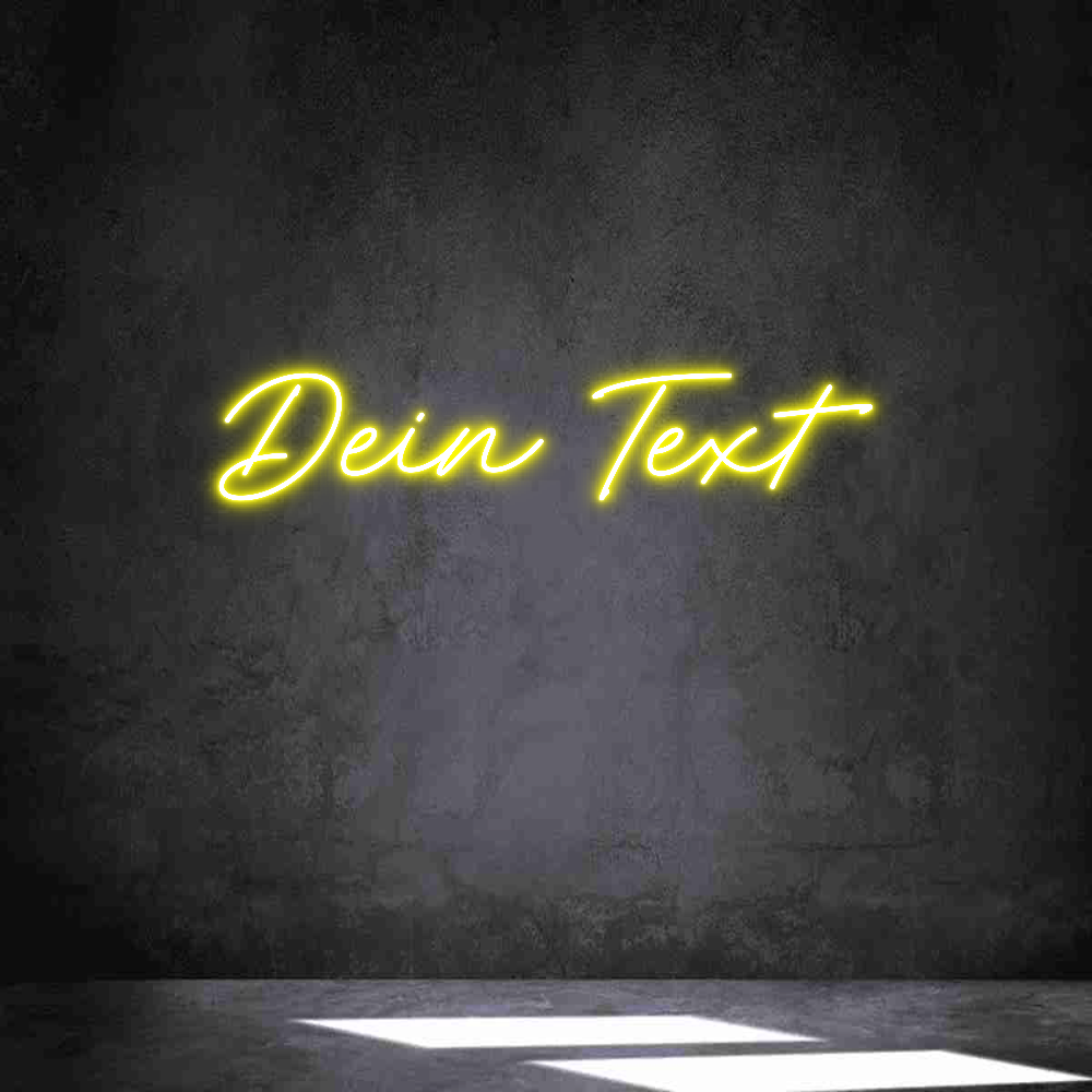 Individuelles Neon: Dein Text