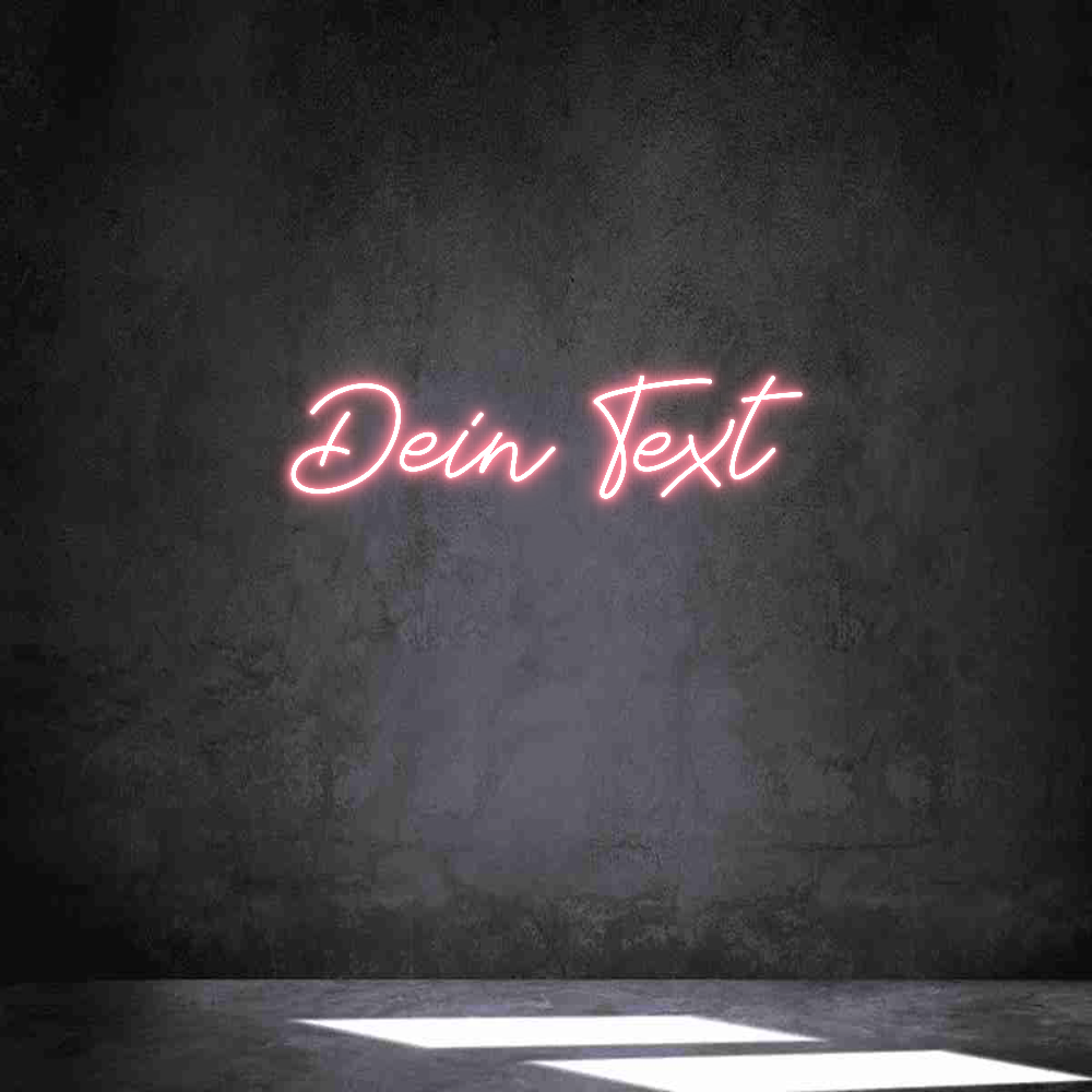 Individuelles Neon: Dein Text