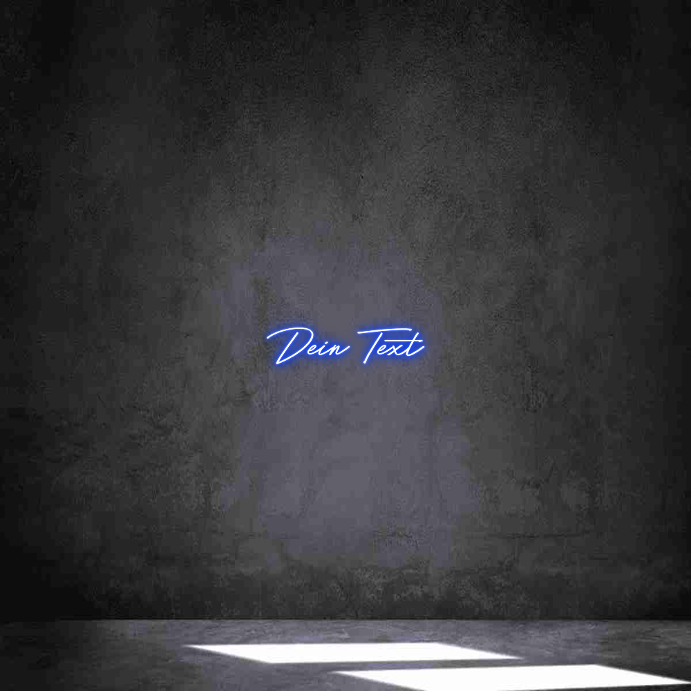 Individuelles Neon: Dein Text