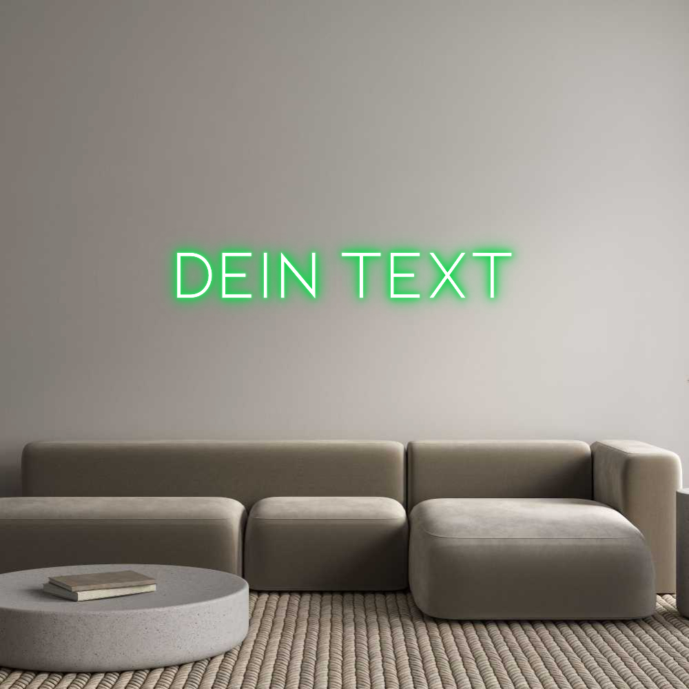 Individuelles Neon: Dein Text